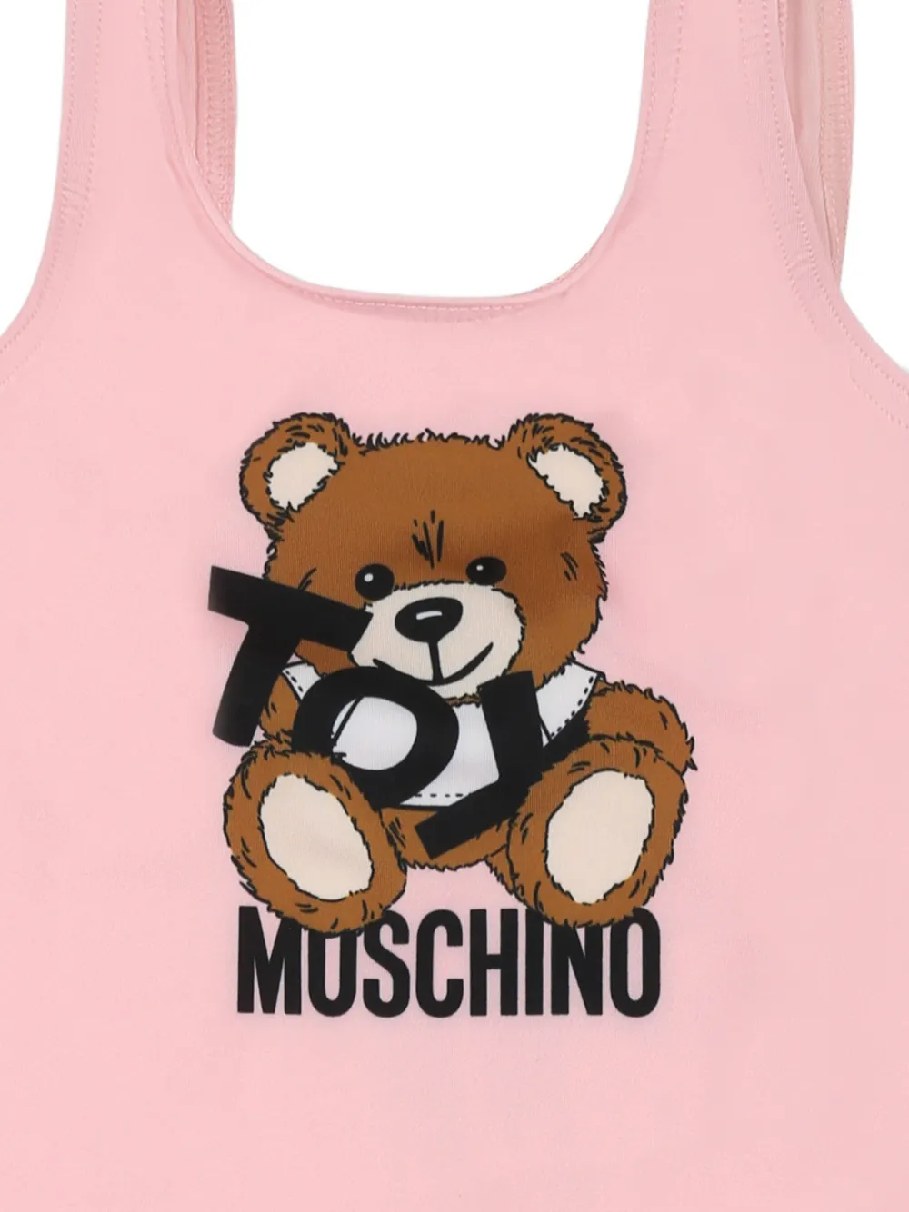 Moschino Kids Badpak met teddybeerpatroon Roze