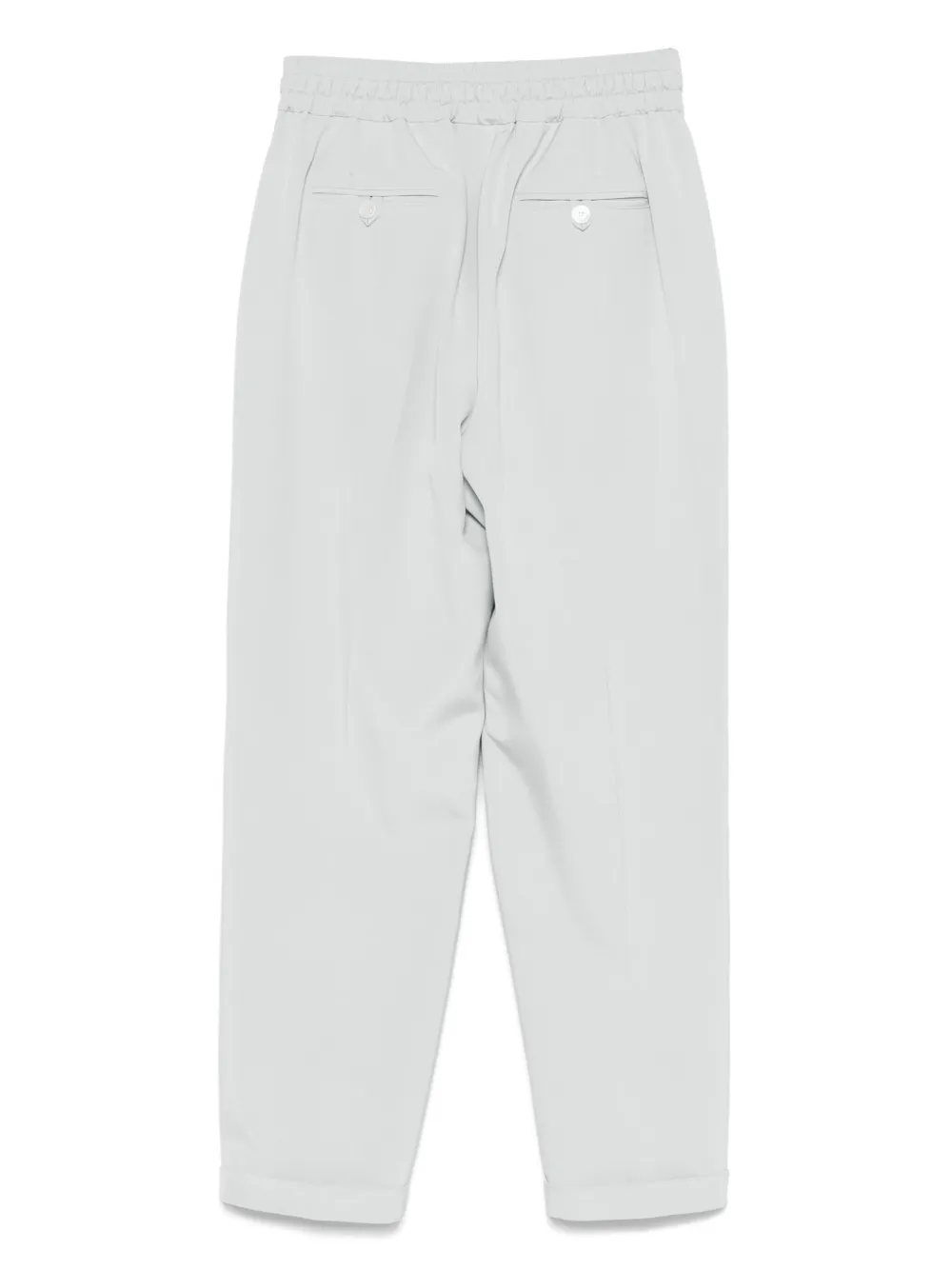 Kiton satin trousers - Groen