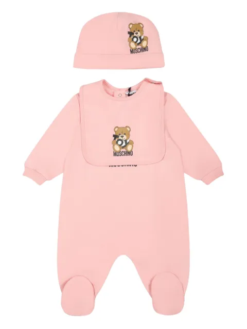 Moschino Kids cotton babygrow set