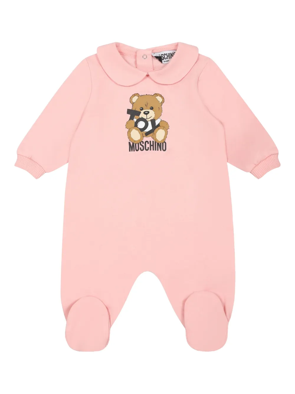 Moschino Kids cotton babygrow set - Roze