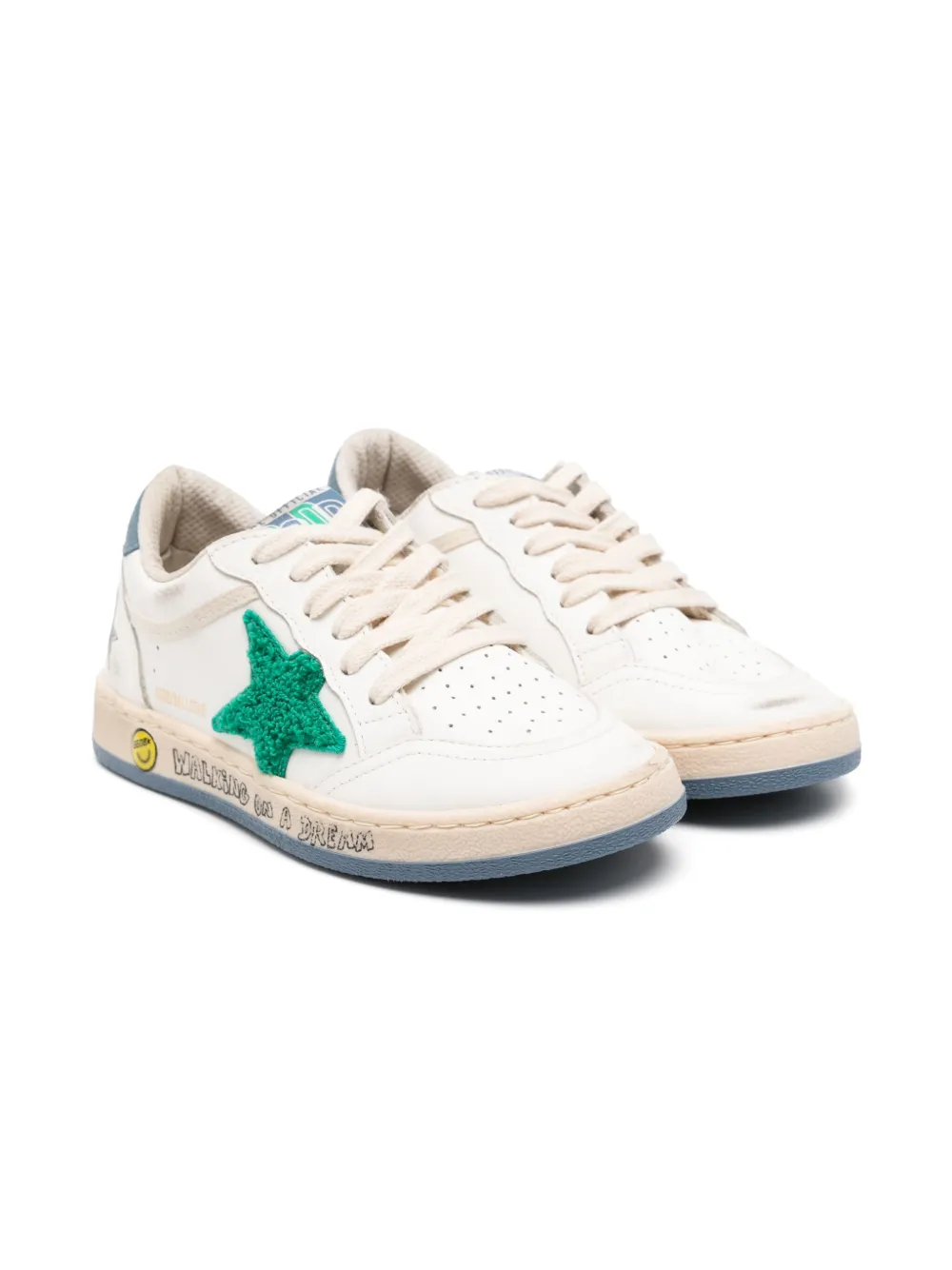 Golden Goose Kids Ball Star sneakers Wit