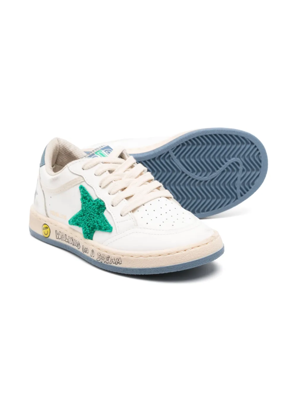 Golden Goose Kids Ball Star sneakers Wit