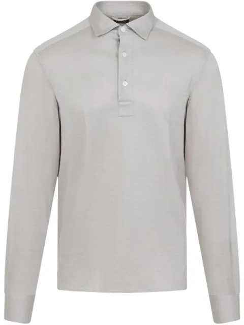 Zegna silk polo shirt