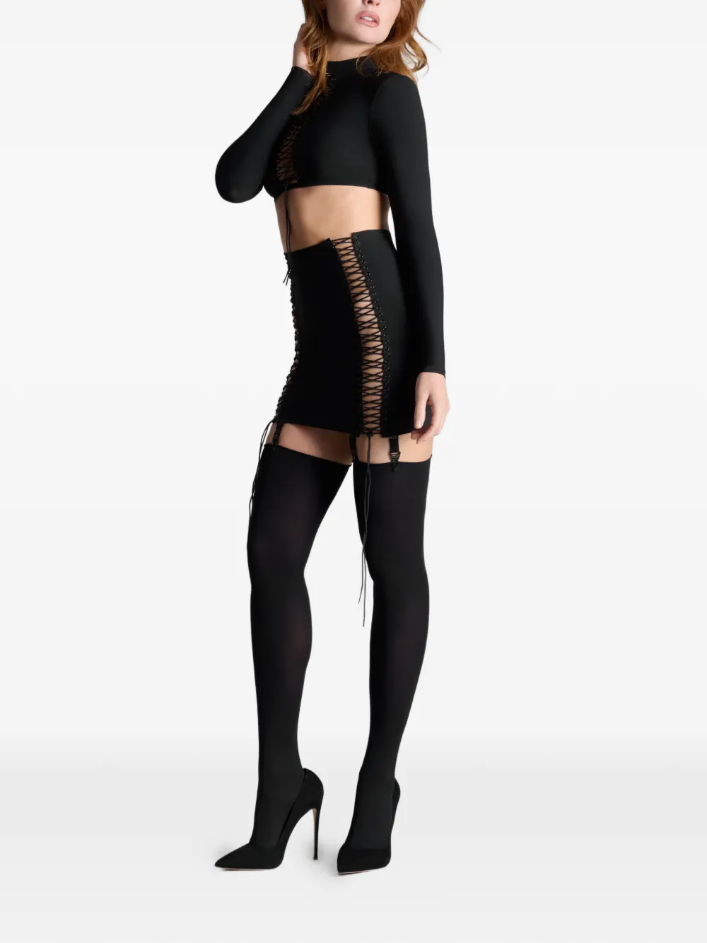 Maison Close Nuit Infinie mini-rok Zwart