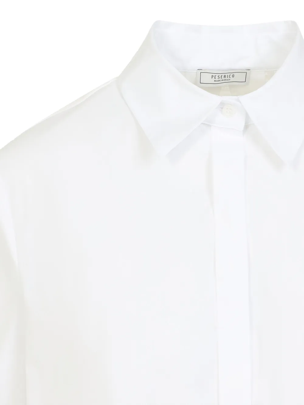 Shop Peserico Poplin Shirt In White
