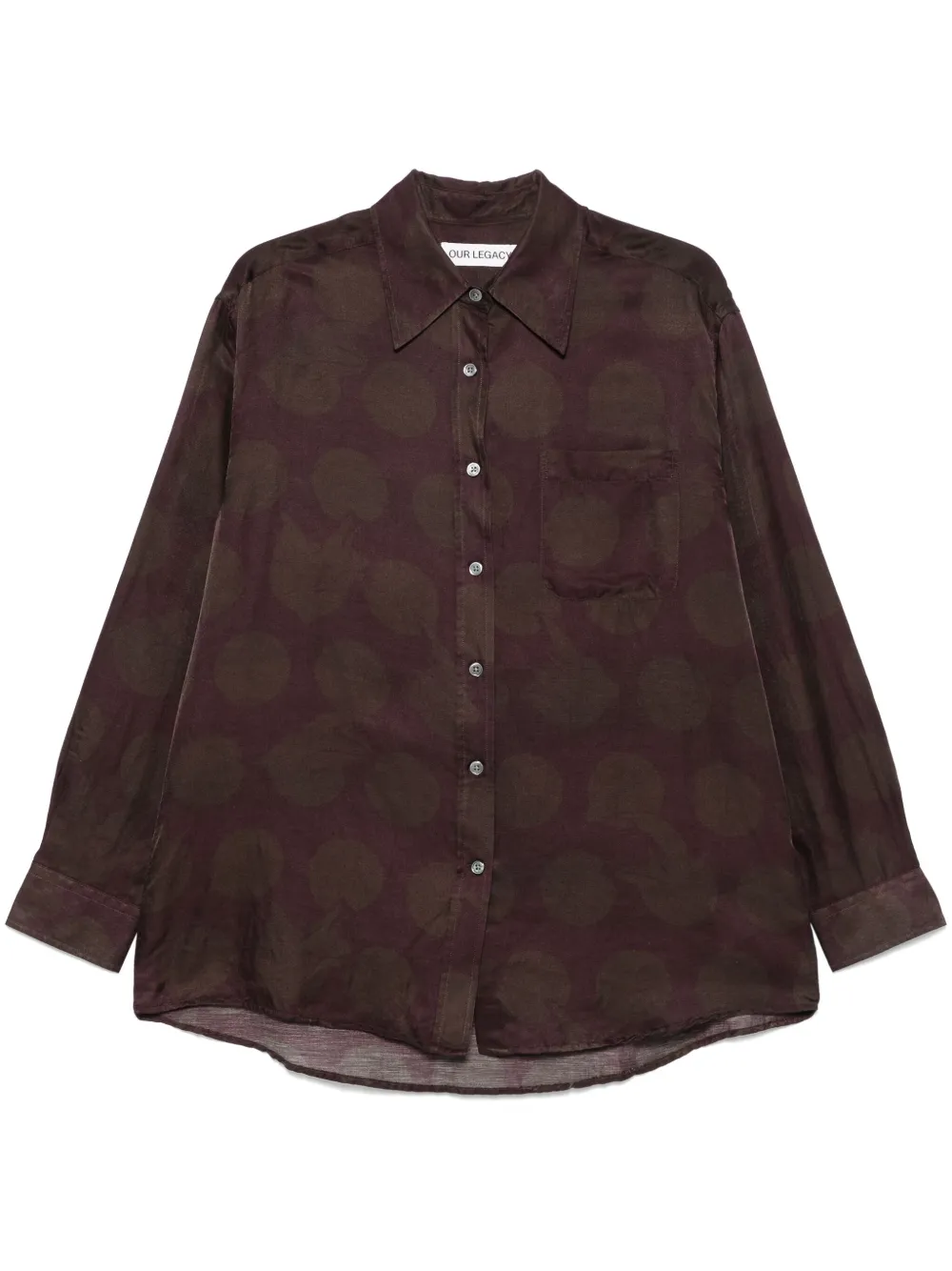 OUR LEGACY camisa Favourite | marrón | Image 1