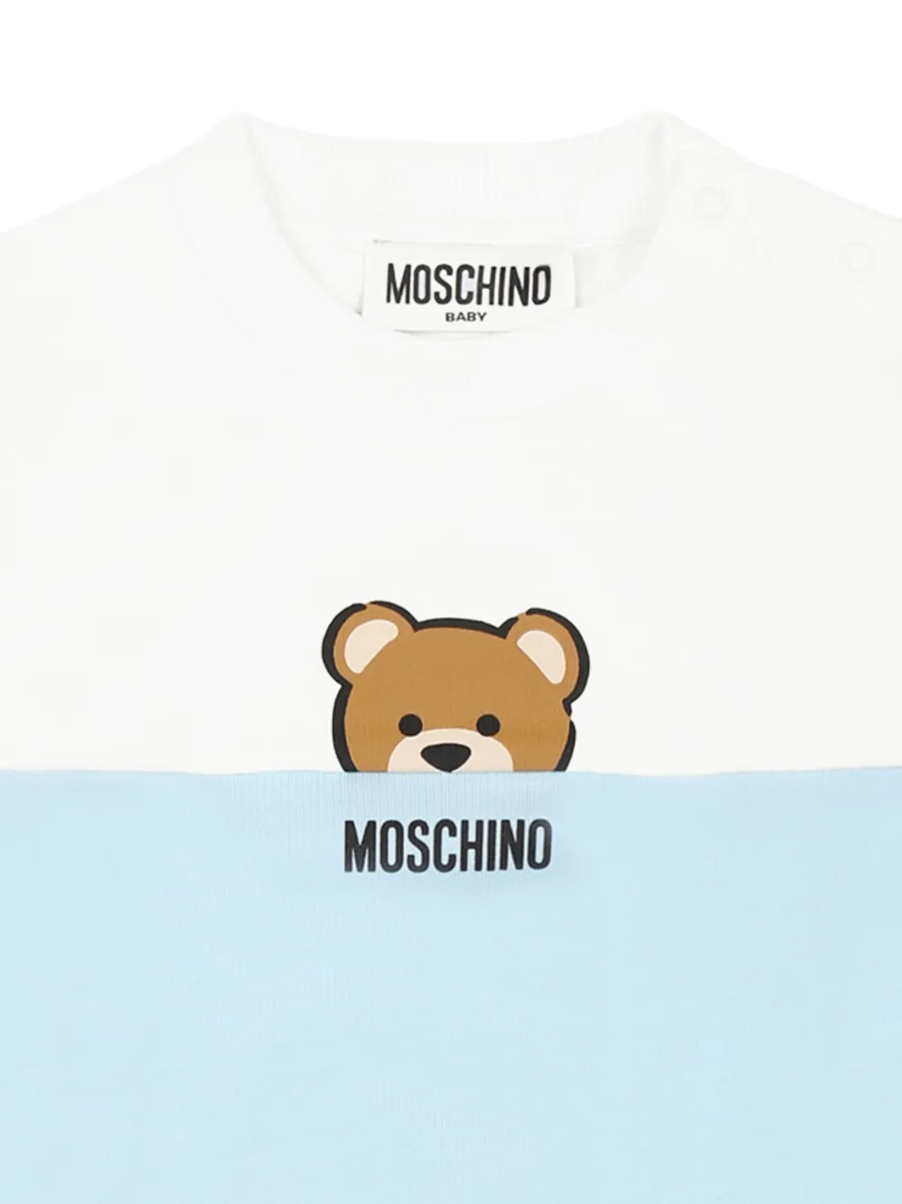 Moschino Kids Sweater met teddybeerprint Blauw