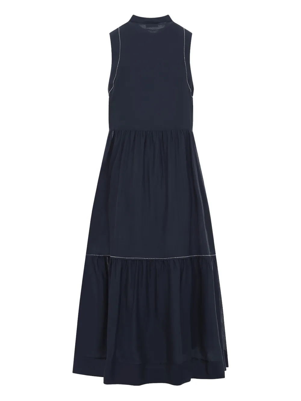 Peserico cotton maxi dress - Blauw