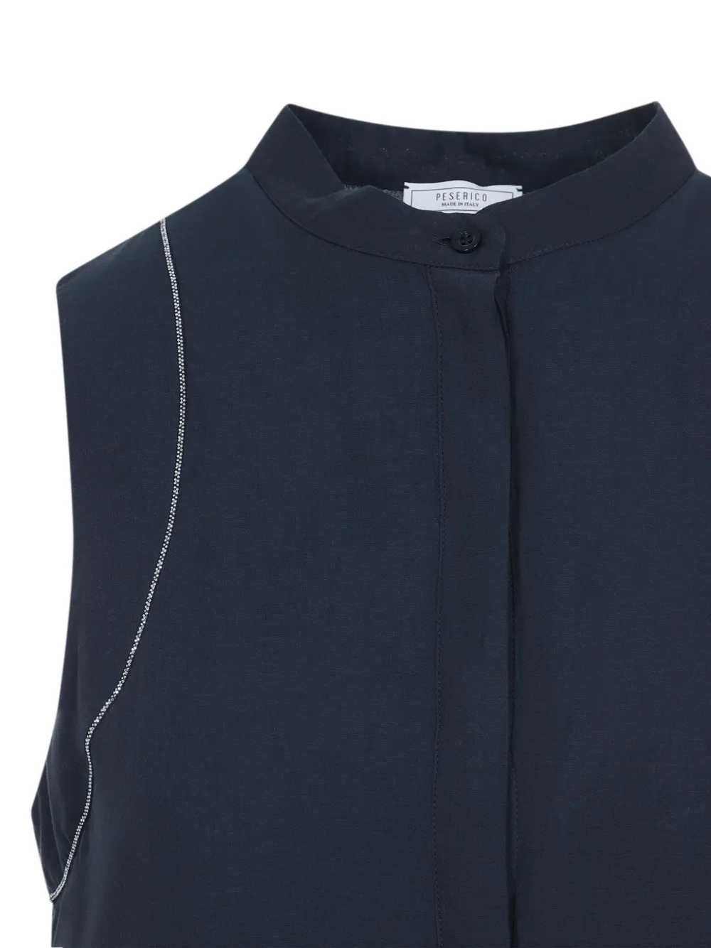 Peserico Katoenen maxi-jurk Blauw