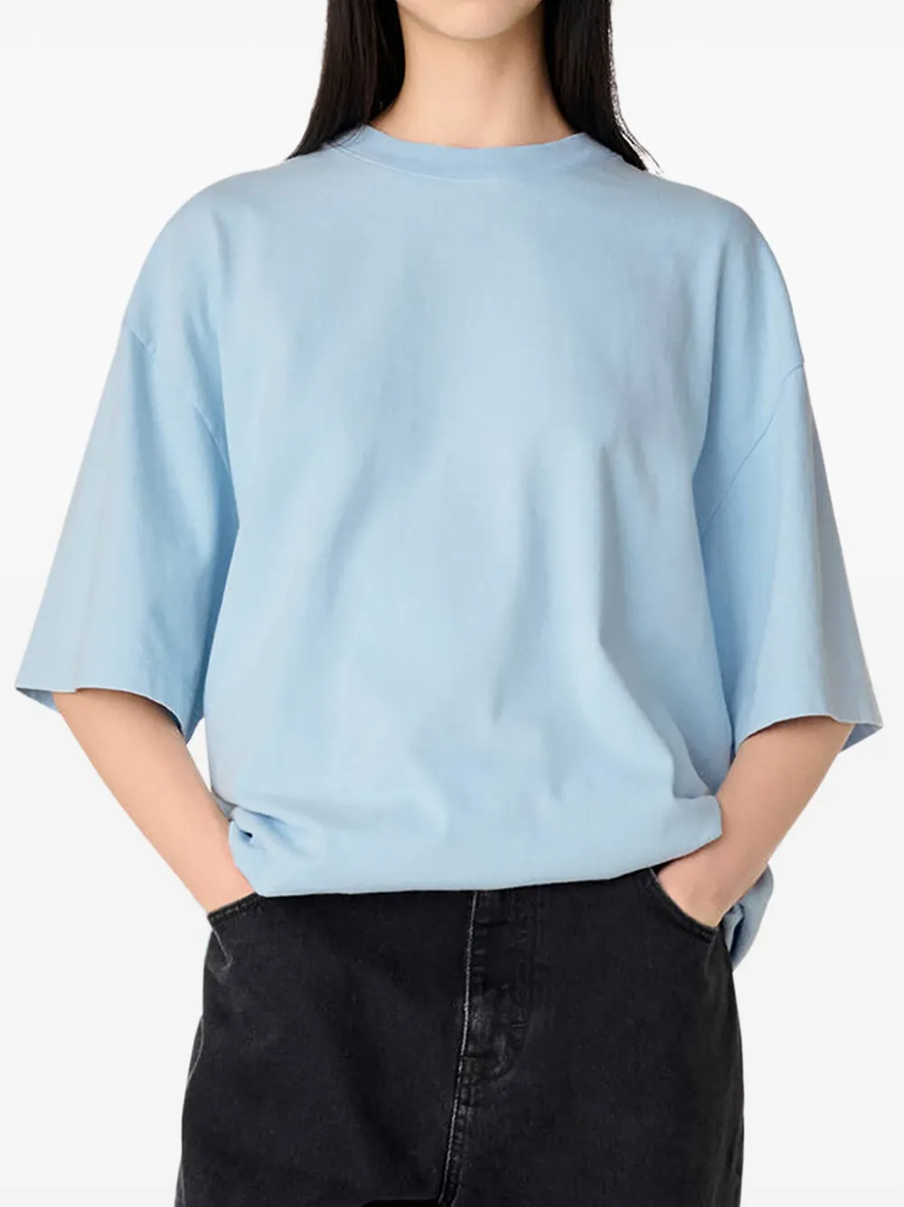 Axel Arigato T-shirt met logopatch Blauw