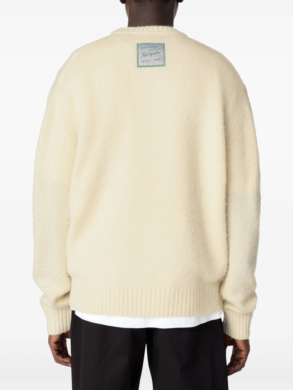 Axel Arigato Trui met logopatch Beige
