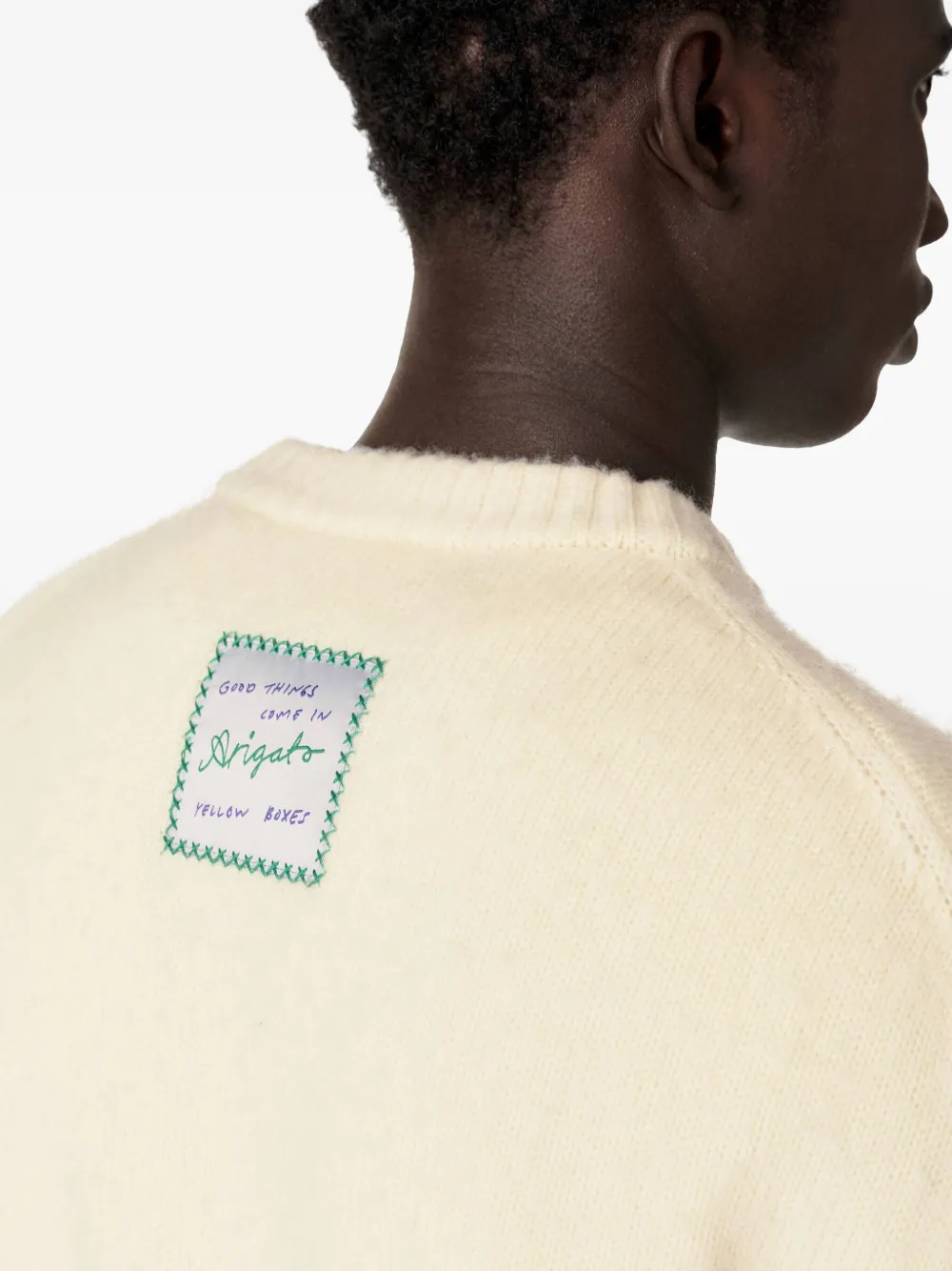 Axel Arigato Trui met logopatch Beige