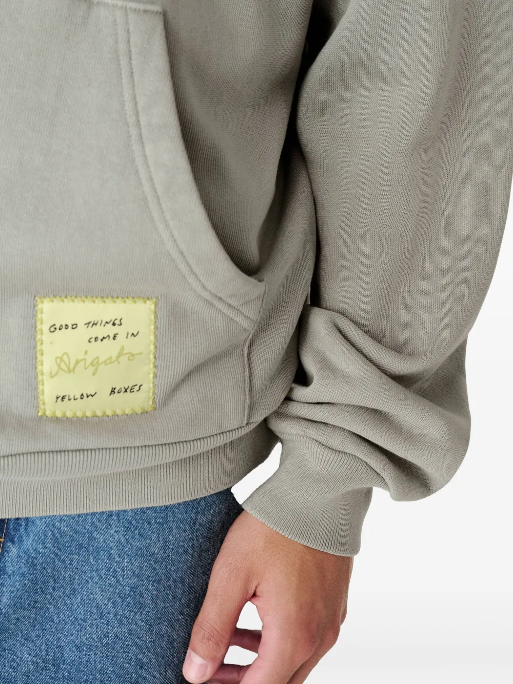 Axel Arigato Hoodie met logopatch Groen