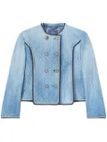 Ermanno Scervino double-breasted quilted jacket - Blue