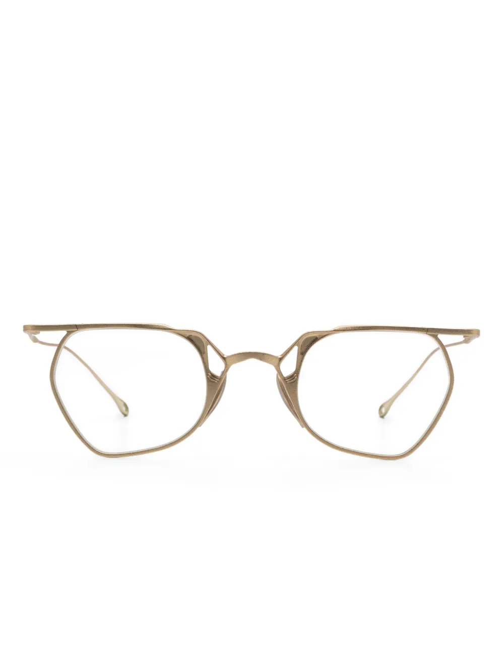 Rigards x TVA clip-on lenses glasses | Gold | Image 1