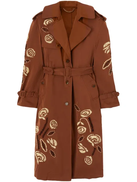 Ermanno Scervino gabardina con bordado