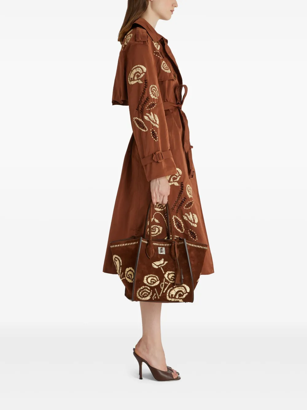 Ermanno Scervino Trench con ricamo | Cappotti | Image 3