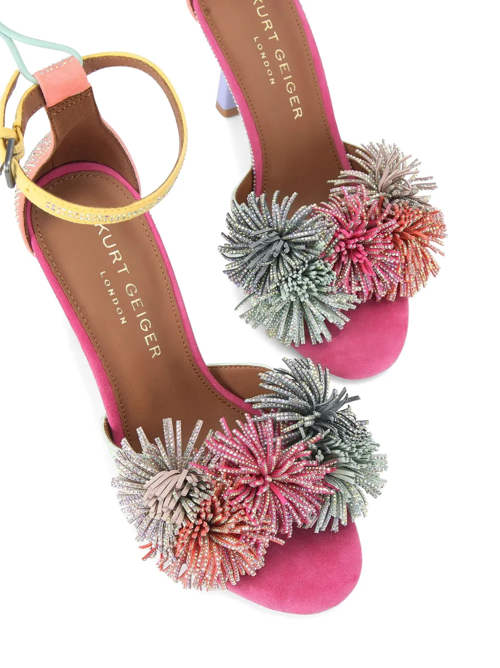 Kurt Geiger London 70 mm Pom Pom sandalen - Roze