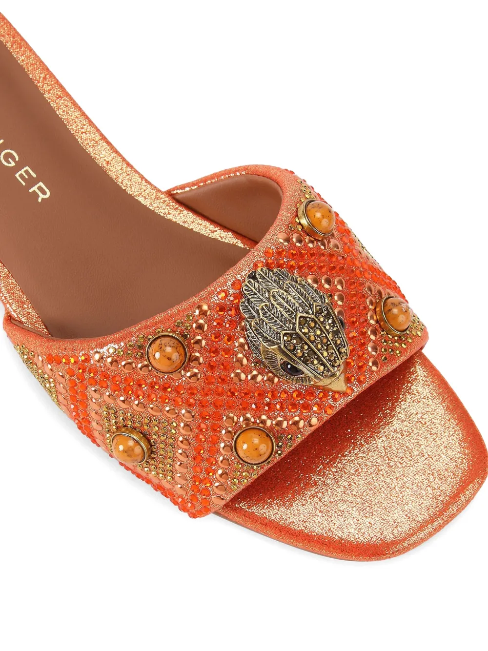 Kurt Geiger London Kensington slip-on sandalen Oranje