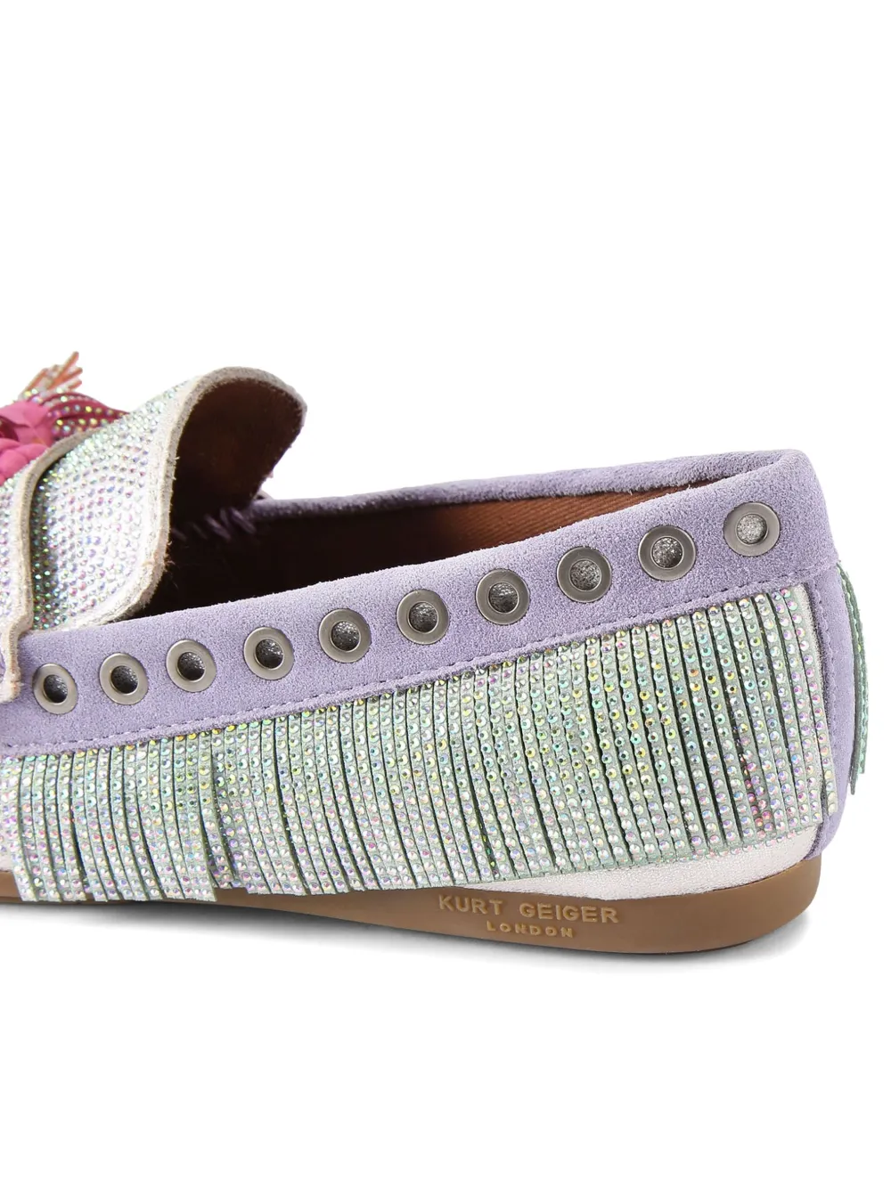 Kurt Geiger London Pom mocassins Zilver