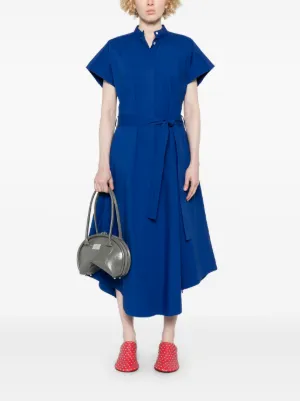 Proenza Schoulerレザーチュニックワンピース Proenza Schouler Elena Dress in Wool Gabardine Suiting