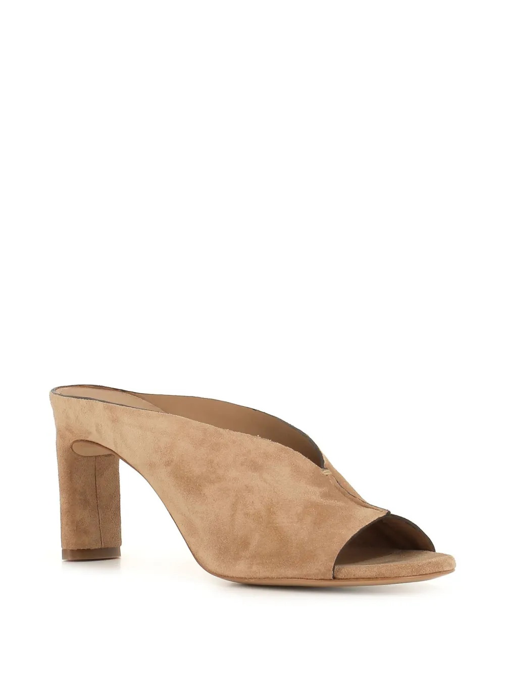 Del Carlo 80mm suede mules - Beige