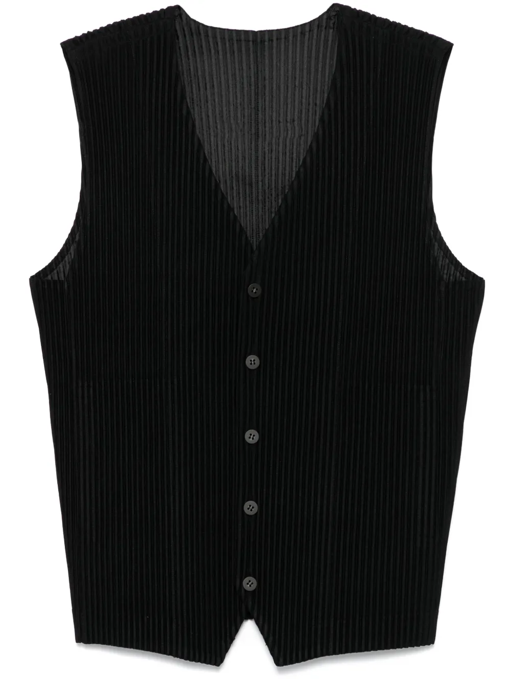 ribbed gilet