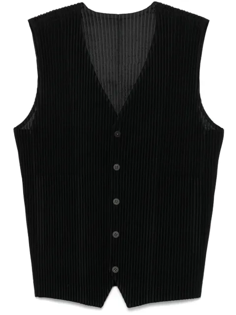 Issey Miyake Men ribbed gilet
