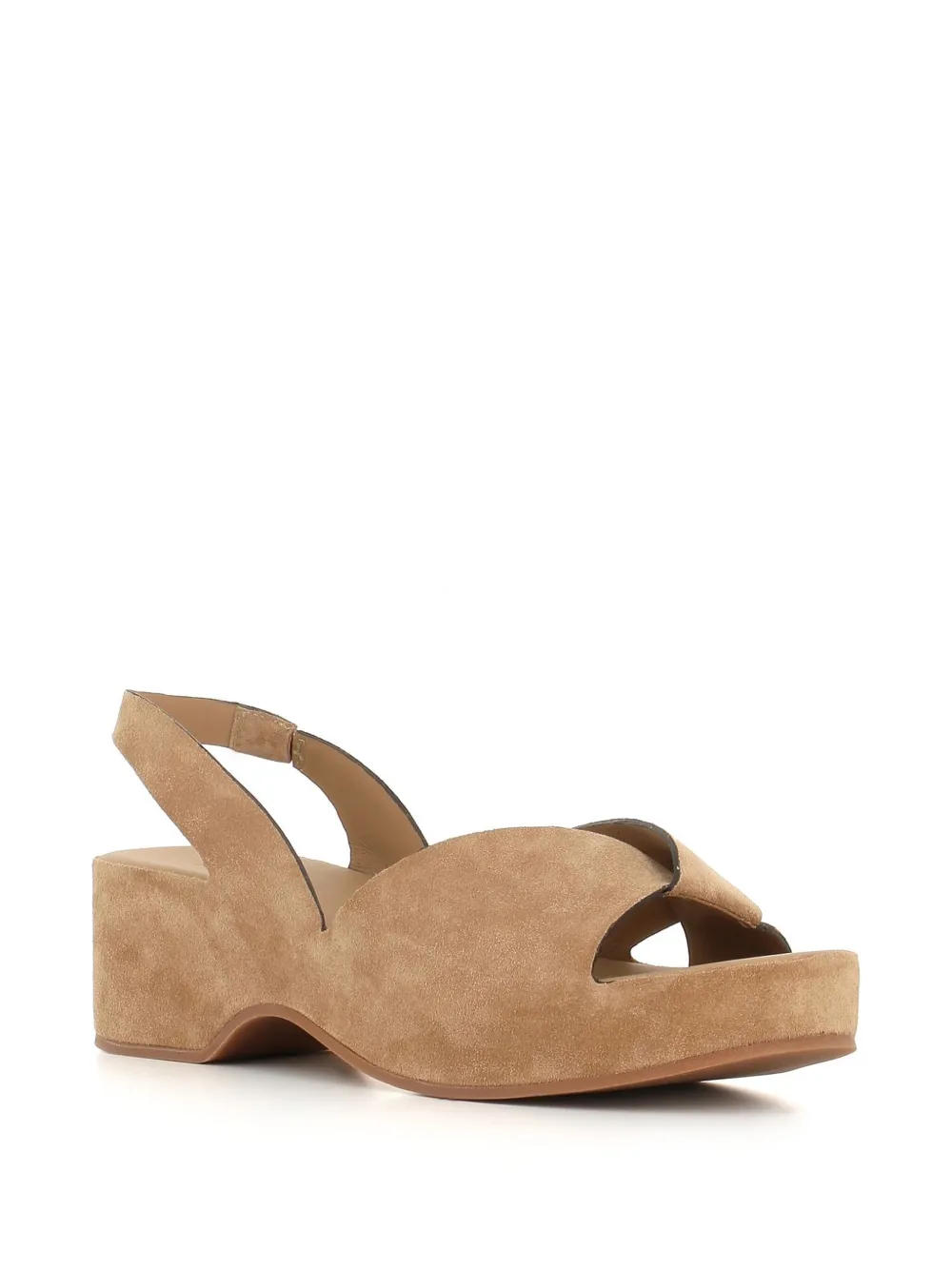 Del Carlo 55mm suede sandals - Beige