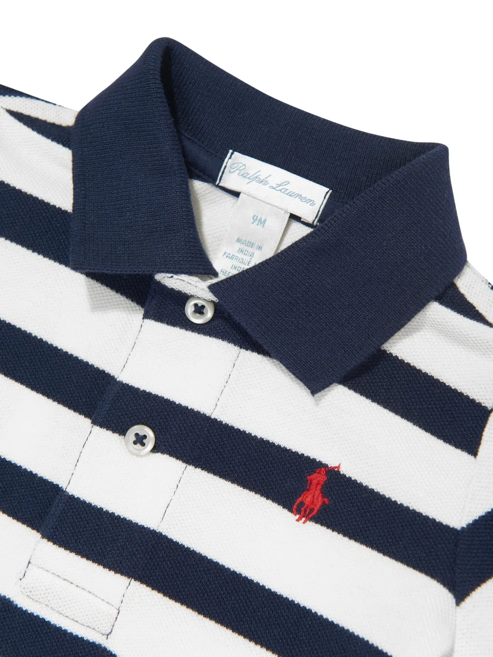 POLO RALPH LAUREN KIDS Gestreept poloshirt Blauw