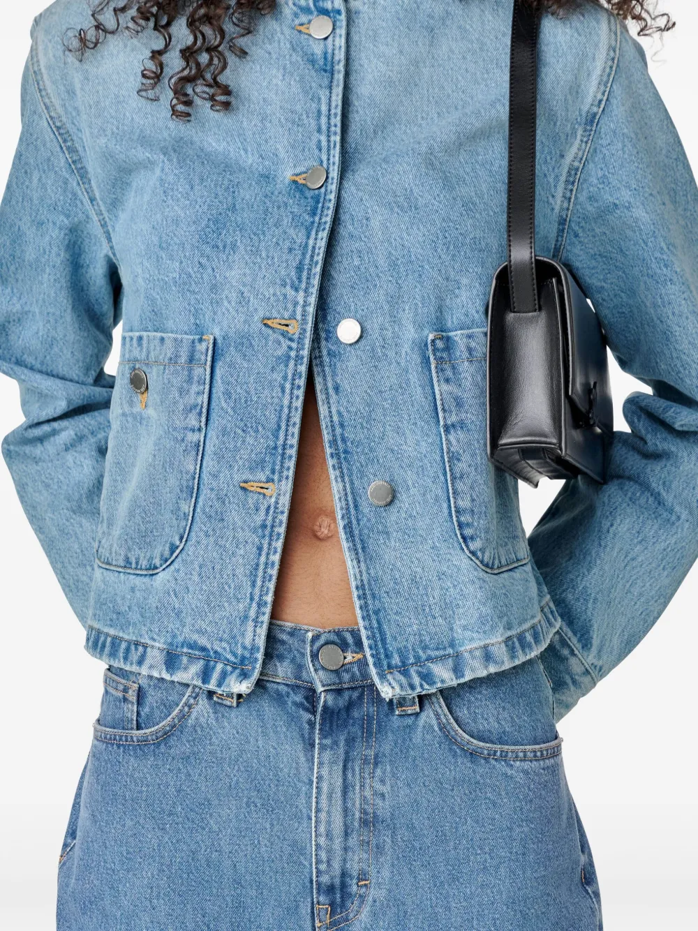 Axel Arigato Deia denim jack Blauw
