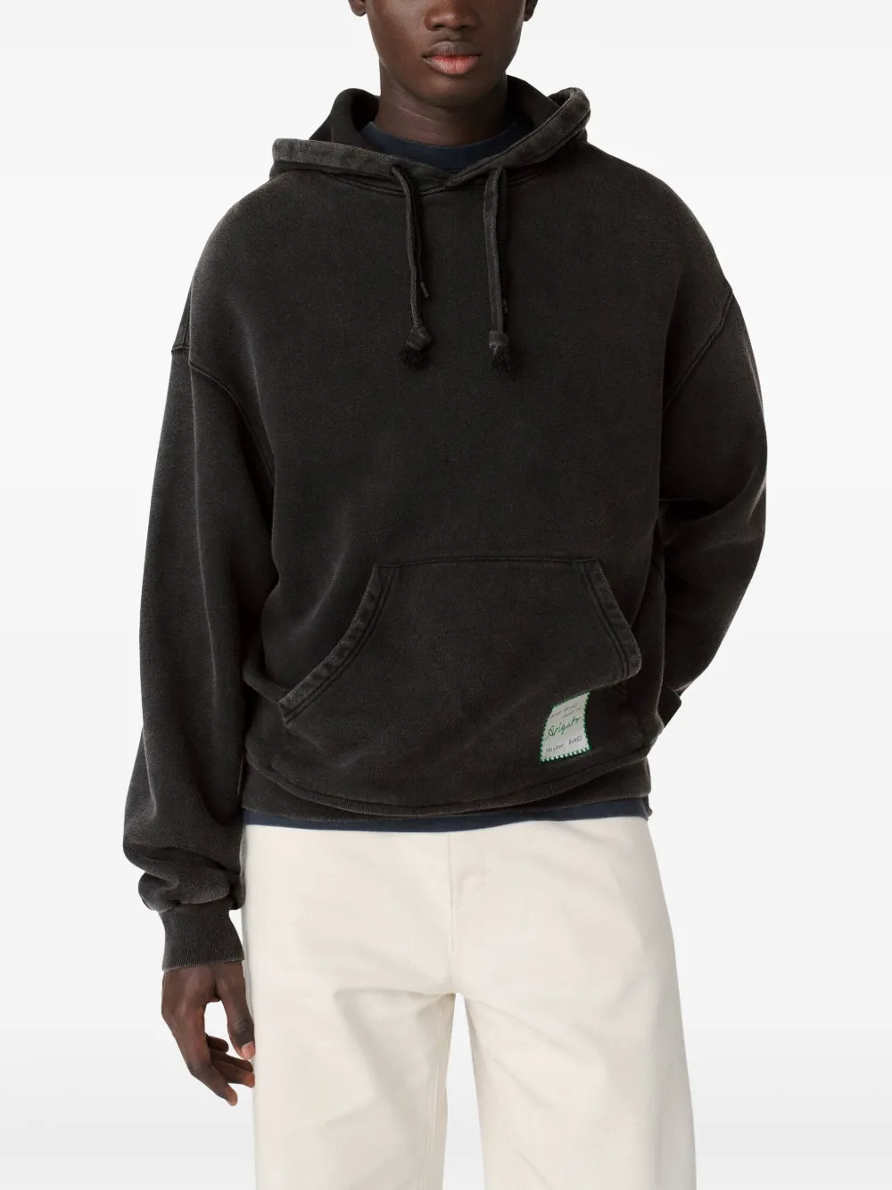 Axel Arigato Hoodie met logopatch - Zwart