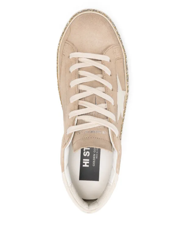 Golden Goose Hi Star Sneakers | Neutrals | FARFETCH