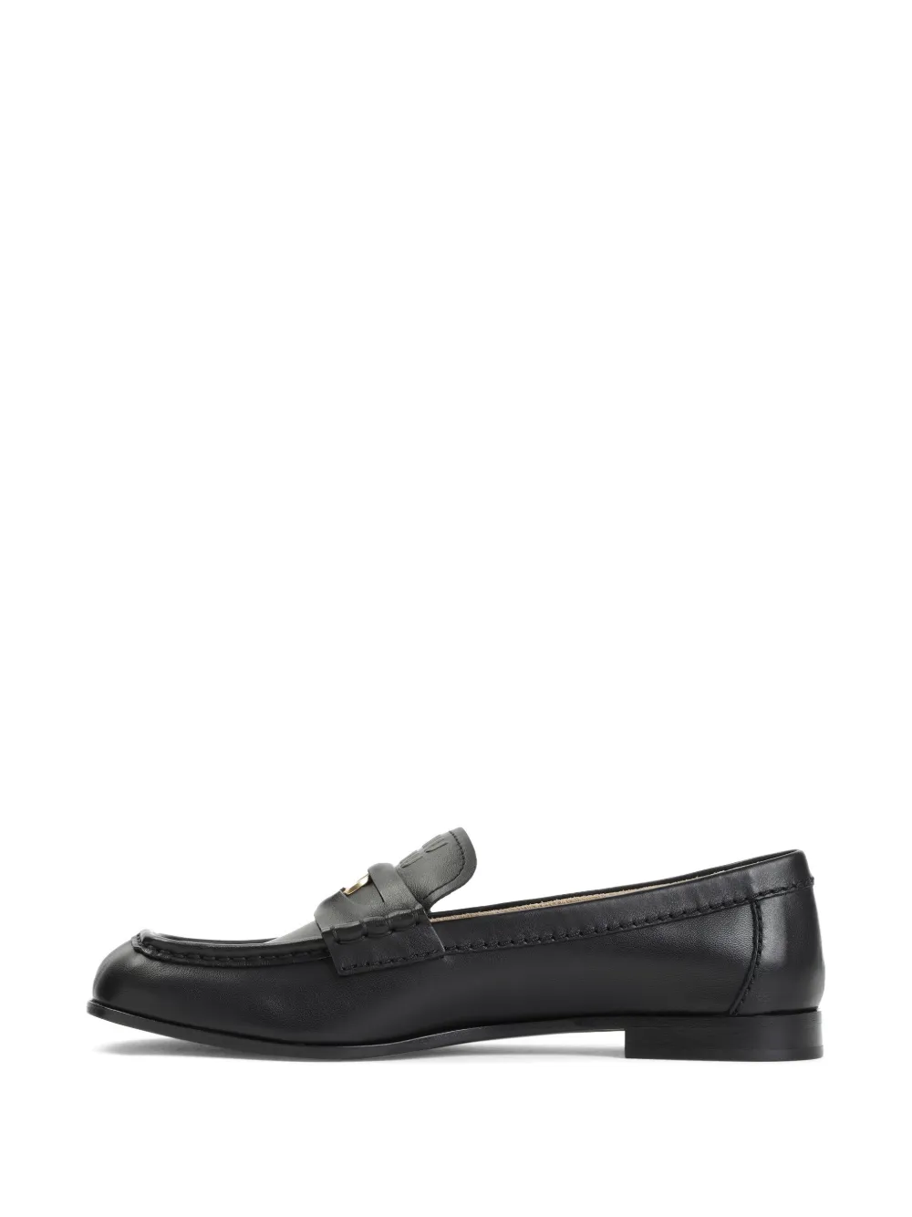 Miu Loafers met detail Zwart