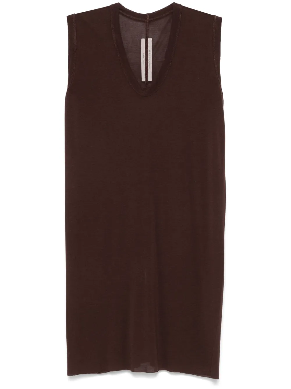 Rick Owens camiseta con cuello en V | marrón | Image 1