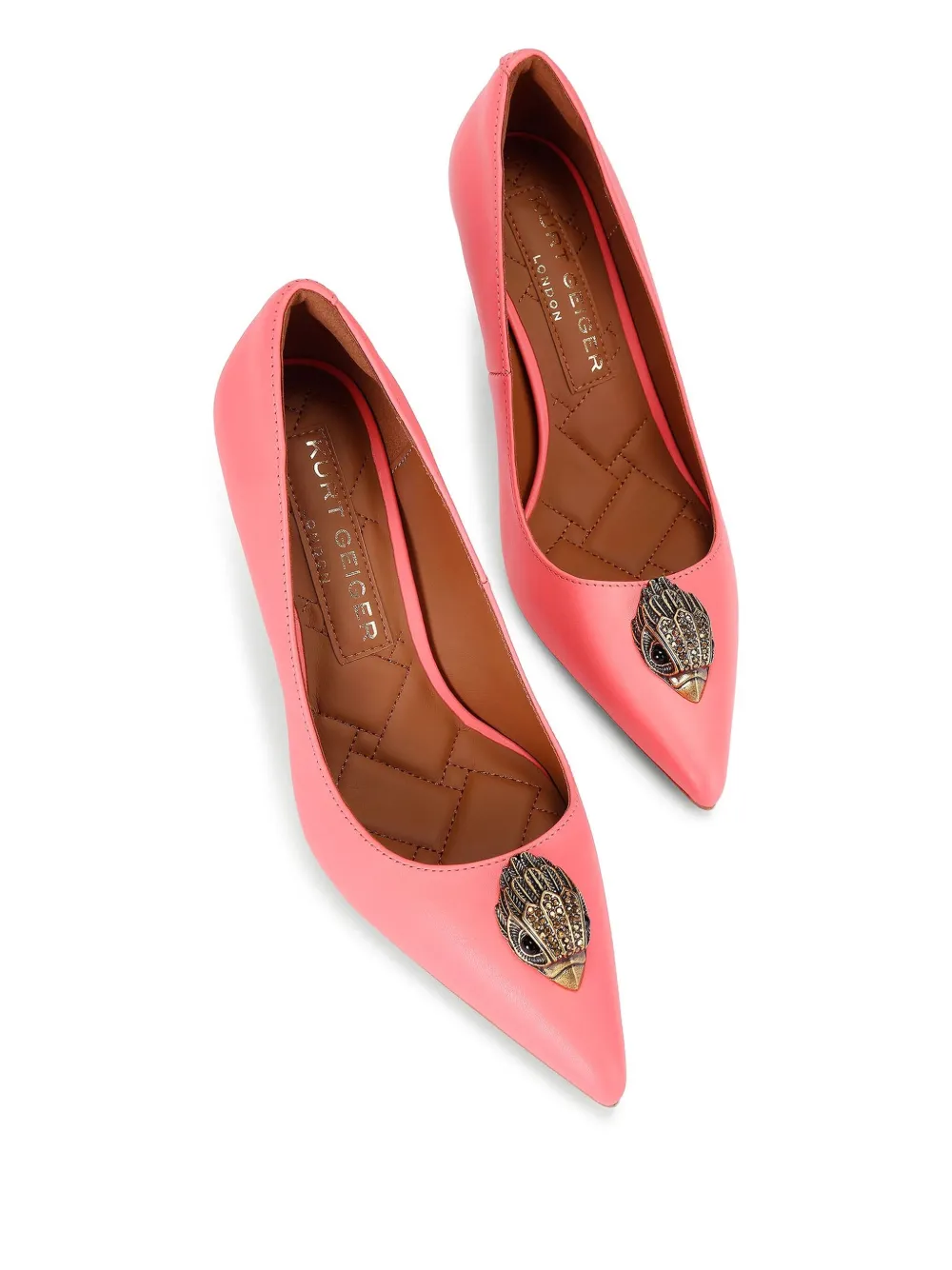 Kurt Geiger London 85mm Belgravia Eagle pumps Roze