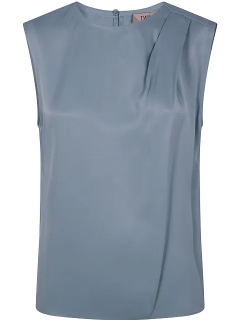 TWINSET pleat-detail top 