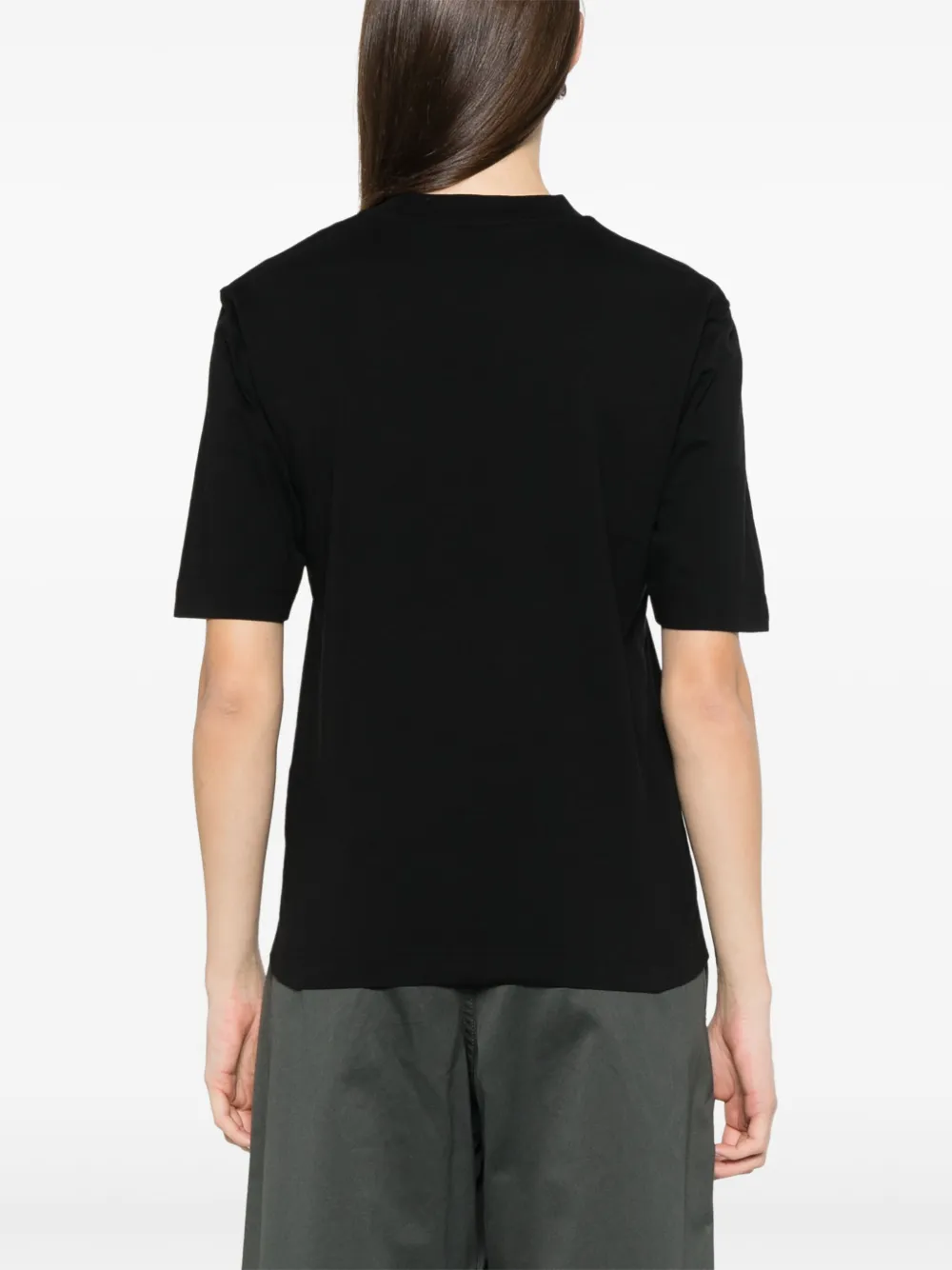 Moncler T-shirt met logopatch Zwart