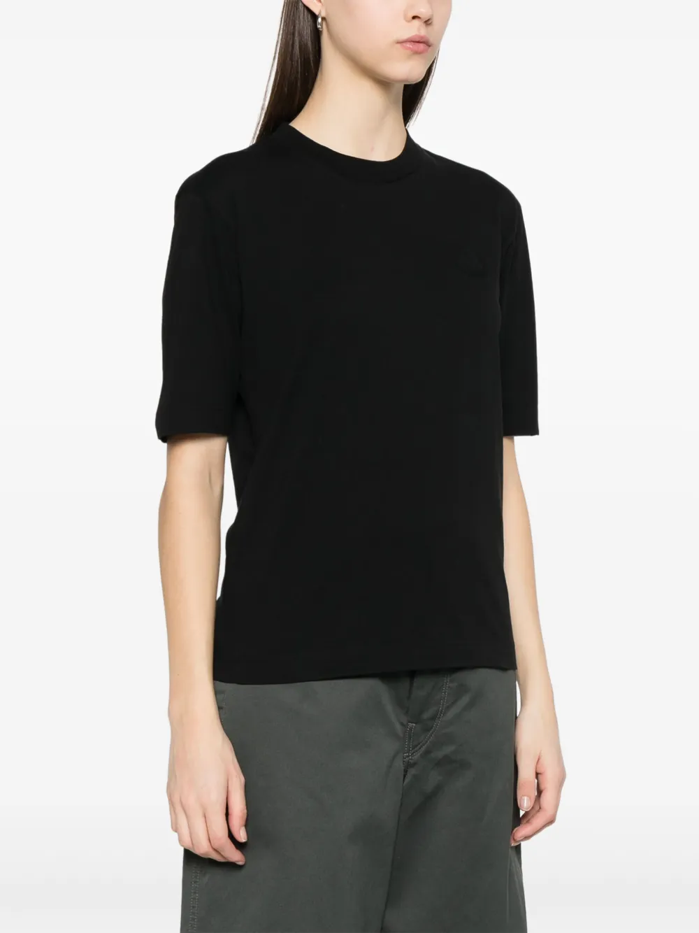 Moncler T-shirt met logopatch Zwart
