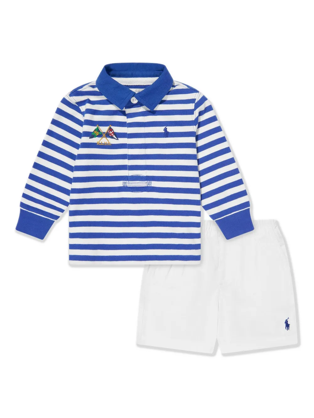 POLO RALPH LAUREN KIDS Shorts met print Blauw