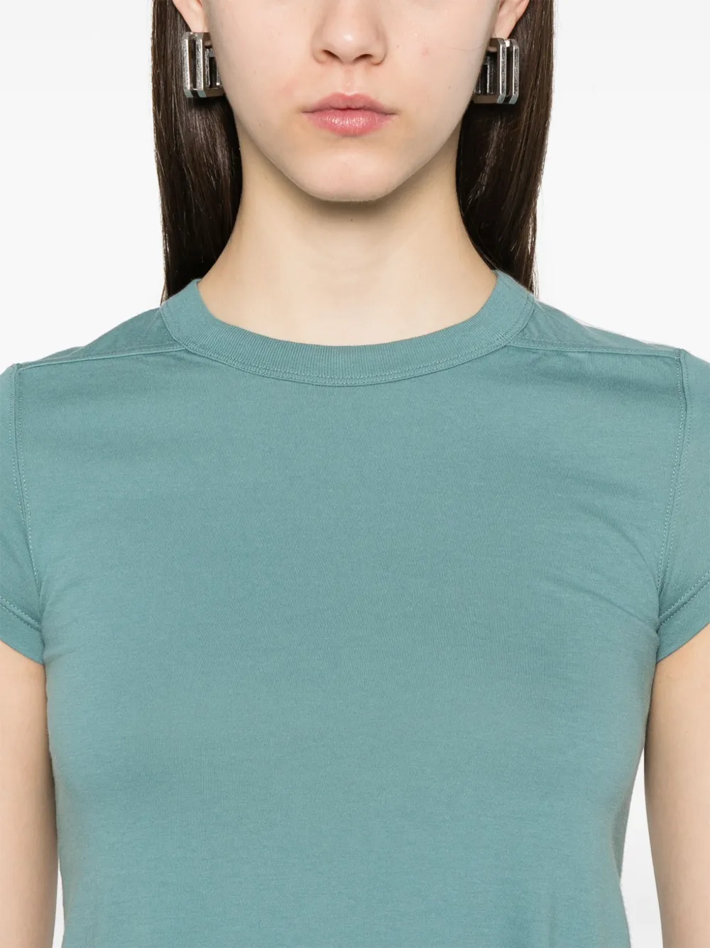 Rick Owens Cropped T-shirt Blauw