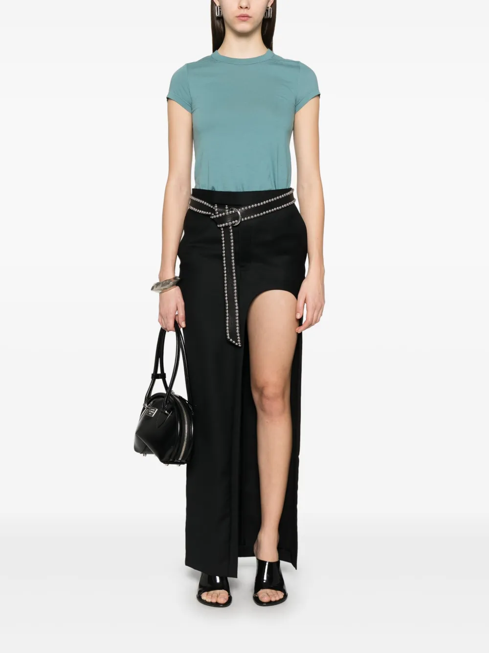 Rick Owens Cropped T-shirt - Blauw