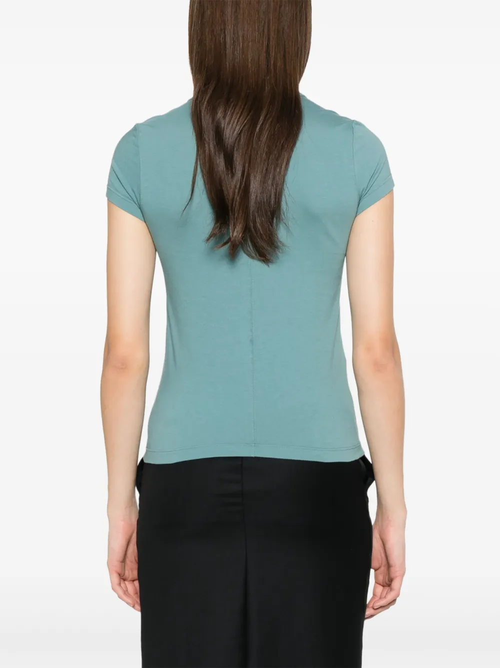 Rick Owens Cropped T-shirt Blauw