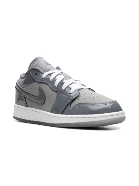 Jordan Kids Jordan 1 Low SE "Medium Grey/Cool Grey/White" sneakers
