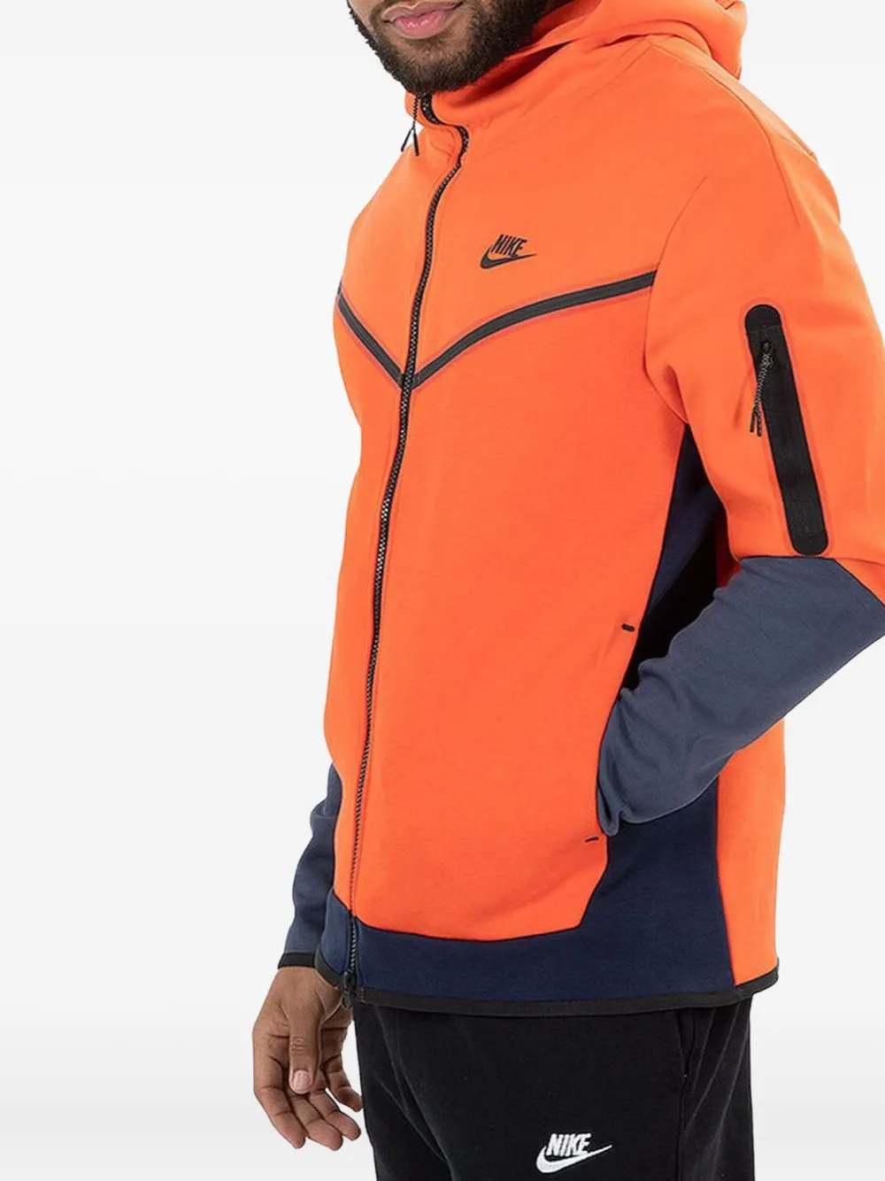 Nike Tech Fleece zip-up hoodie Oranje