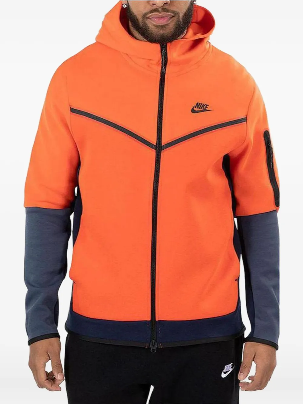 Nike Tech Fleece zip-up hoodie - オレンジ Nike Tech Fleece zip-up hoodie - オレンジ