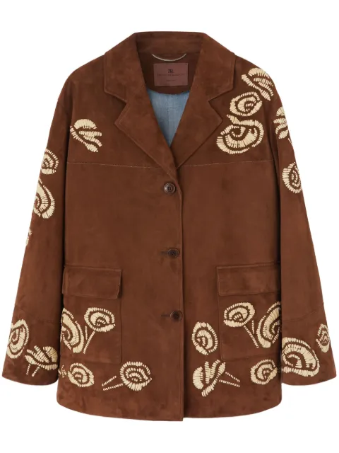 Ermanno Scervino single-breasted suede jacket