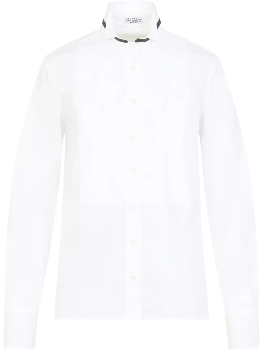 Brunello Cucinelli Blouse met kralen afwerking Wit
