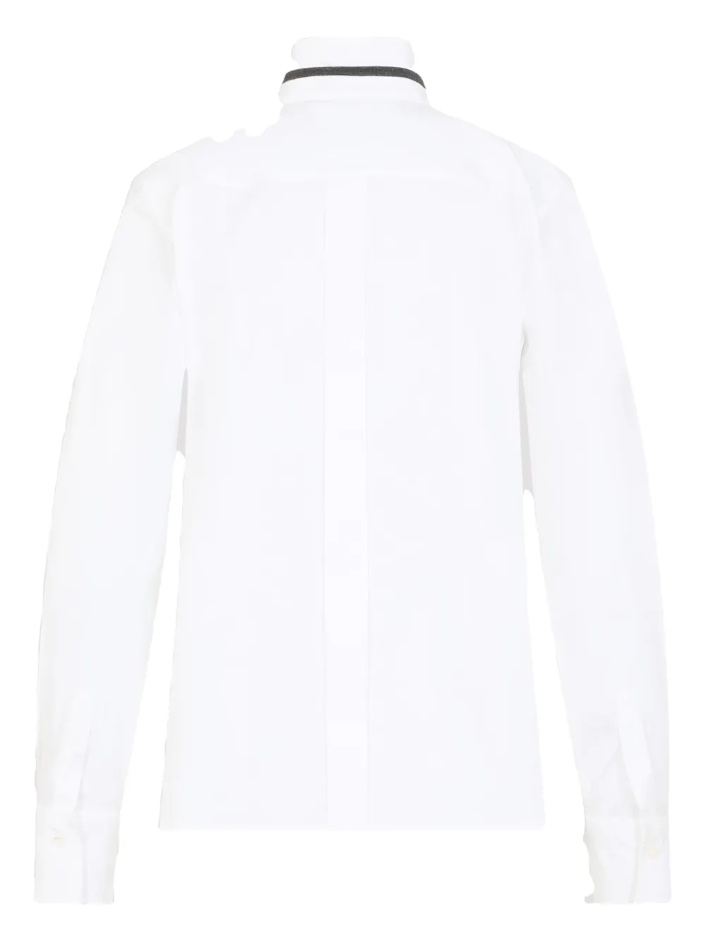 Brunello Cucinelli Monili-trim shirt - Wit