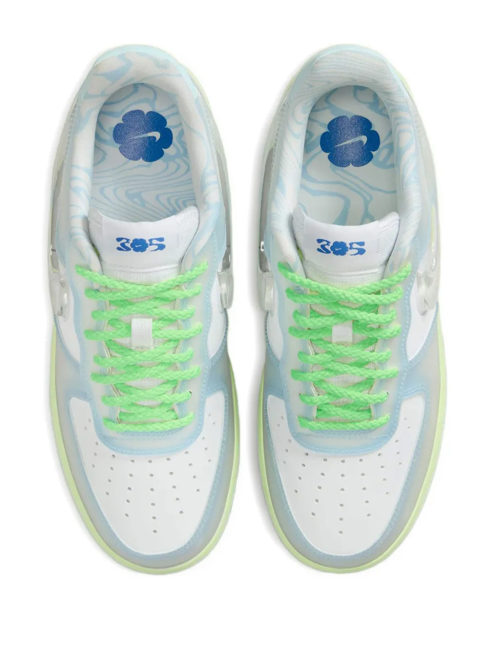 Nike x Serena Williams Air Force 1 Low " Design Crew Psychic Blue" sneakers White
